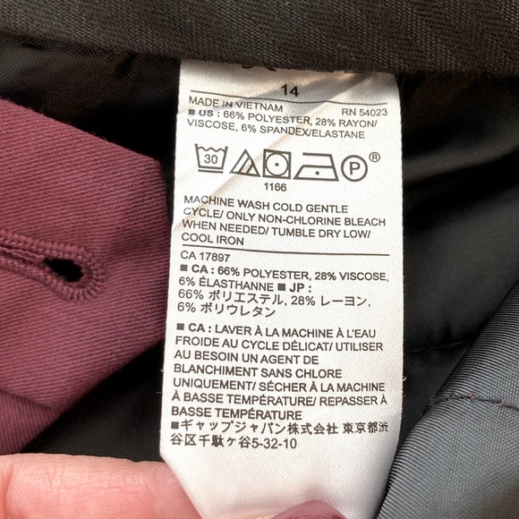 Sz 14-Worn twice! Avery Tie-waist Tailored Ankle Pant in Beet Root. - Picture 8 of 8